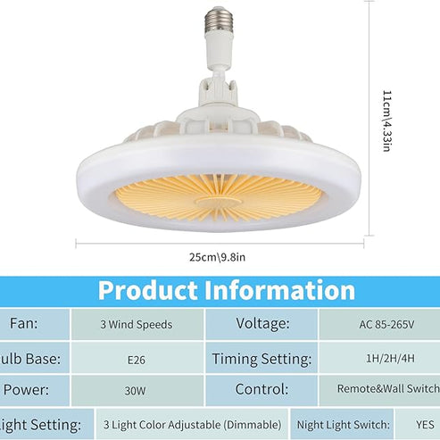 LED Multi-Function Fan Light