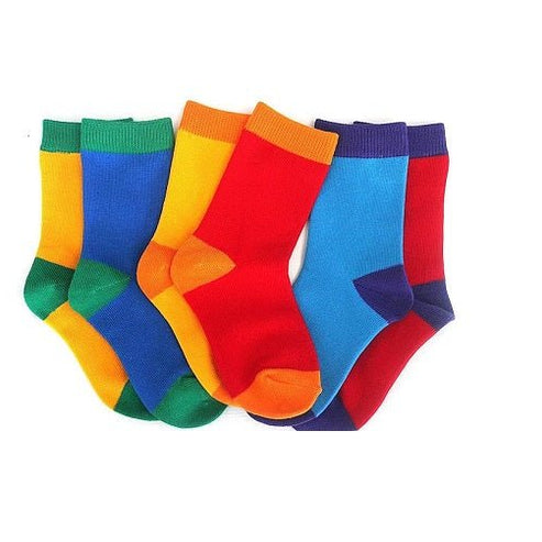 Multi Colored Socks for Kids (5 sets per pack)